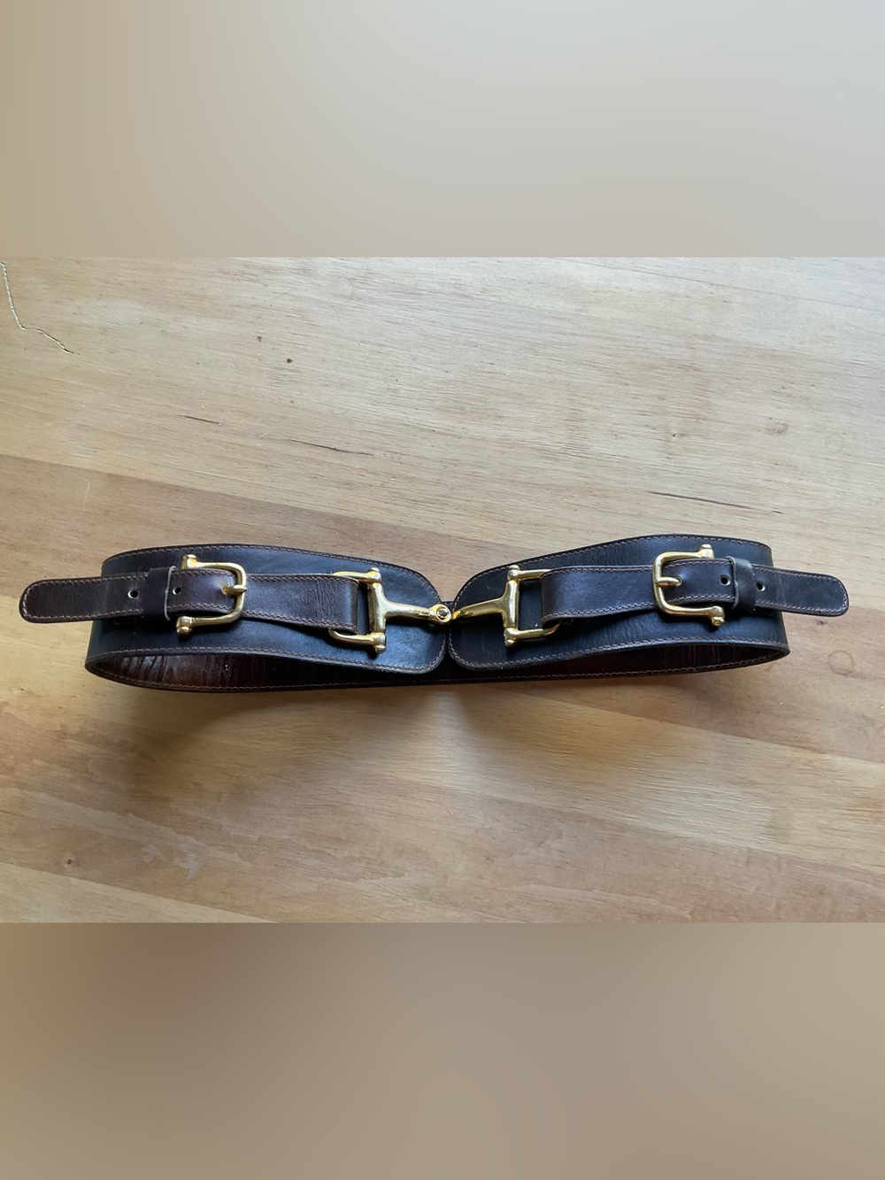 Vintage Céline Paris Crécy horsebit belt